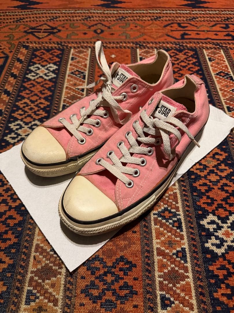希少 USA製 converse ピンク ネイビーセットchuck