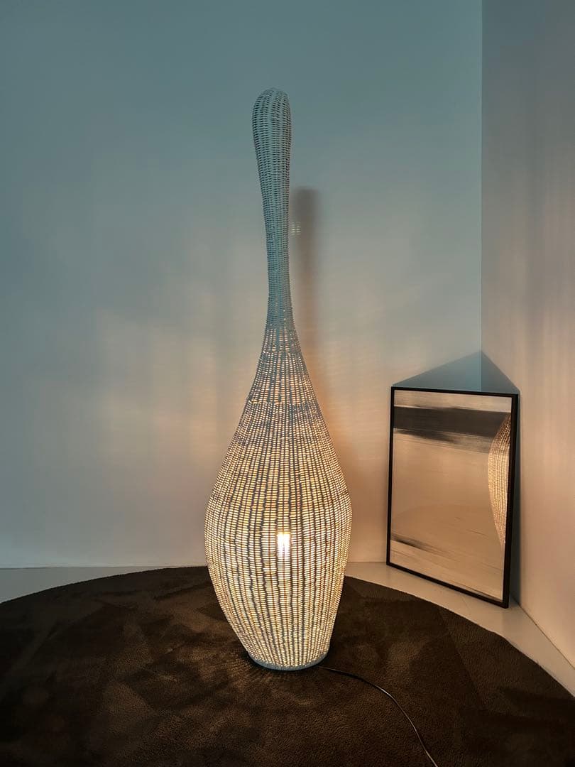 GERVASONI ジェルバゾーニ BOLLA M ラタン フロアーランプ