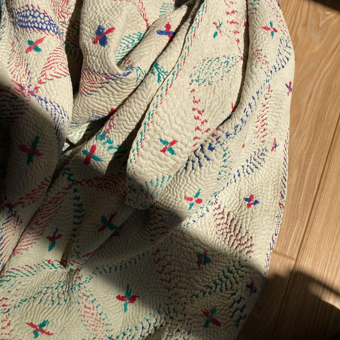 ⌘ kantha quilt ⌘ アンティーク　ヴィンテージ　カンタキルト