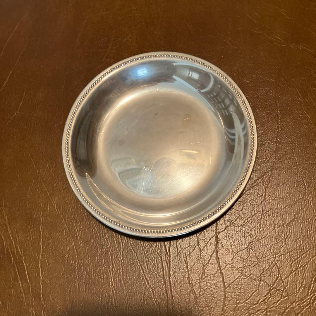 ティファニーの銀小皿　直径12cm