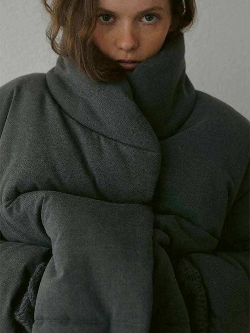 ETRE ストールカラーパディングコート