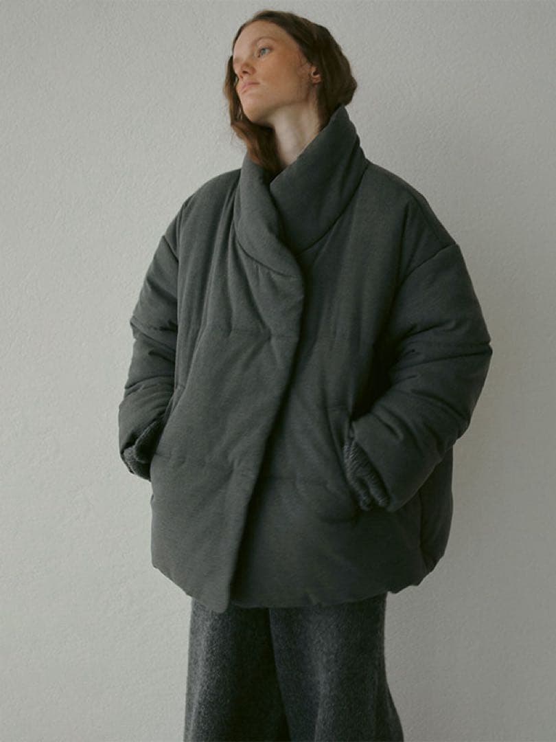 ETRE ストールカラーパディングコート