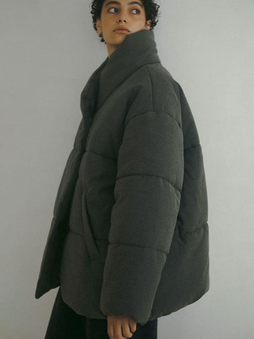 ETRE ストールカラーパディングコート