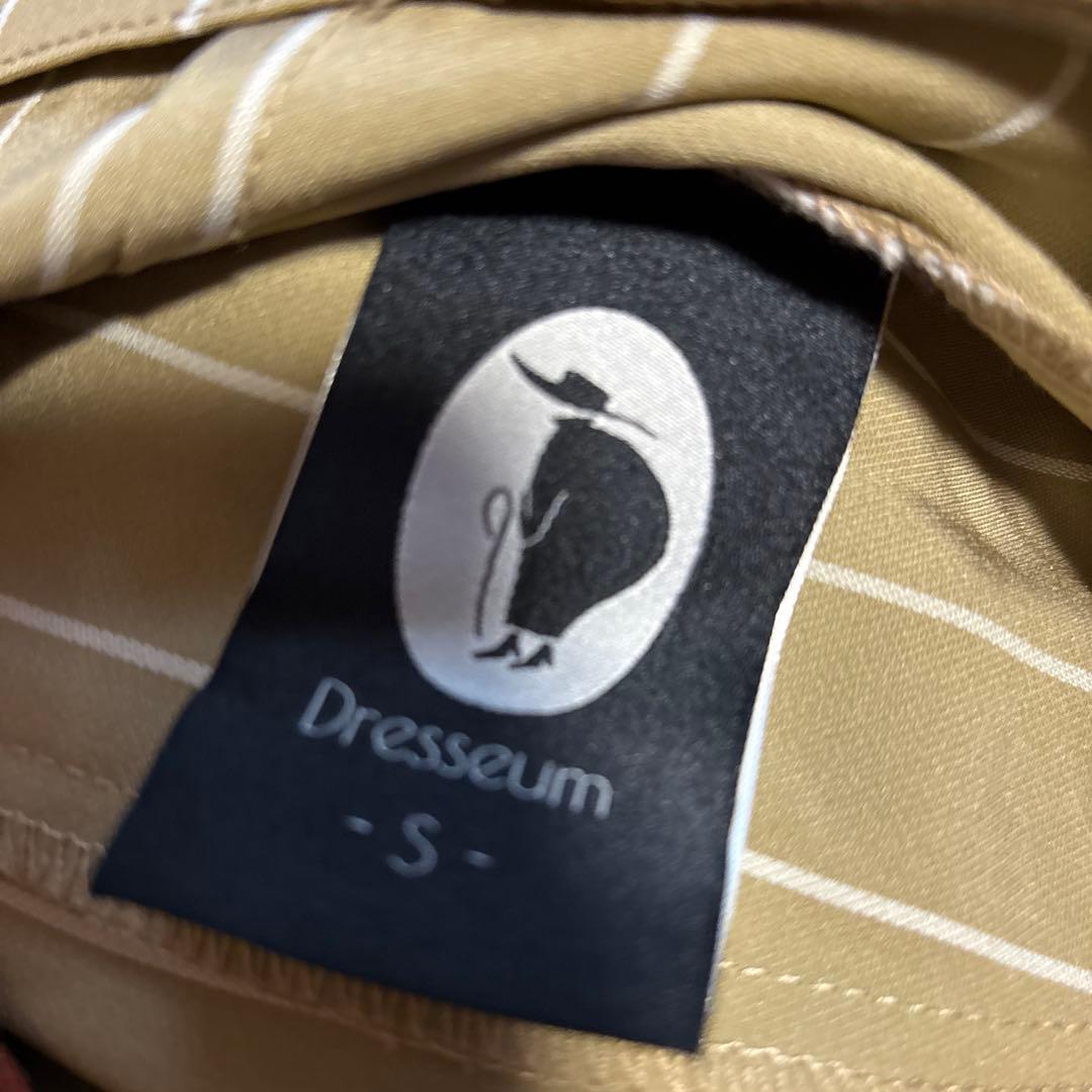 【Dresseum ドレジアム】私のタバコに火を着けて　ストライプトリムシャツ