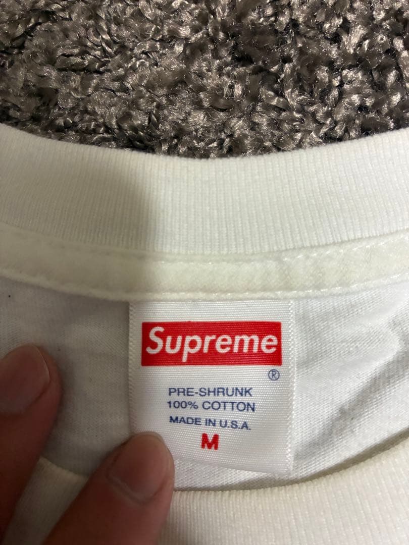 Supreme BOXLOGOホワイト ロングスリーブ Tシャツ M