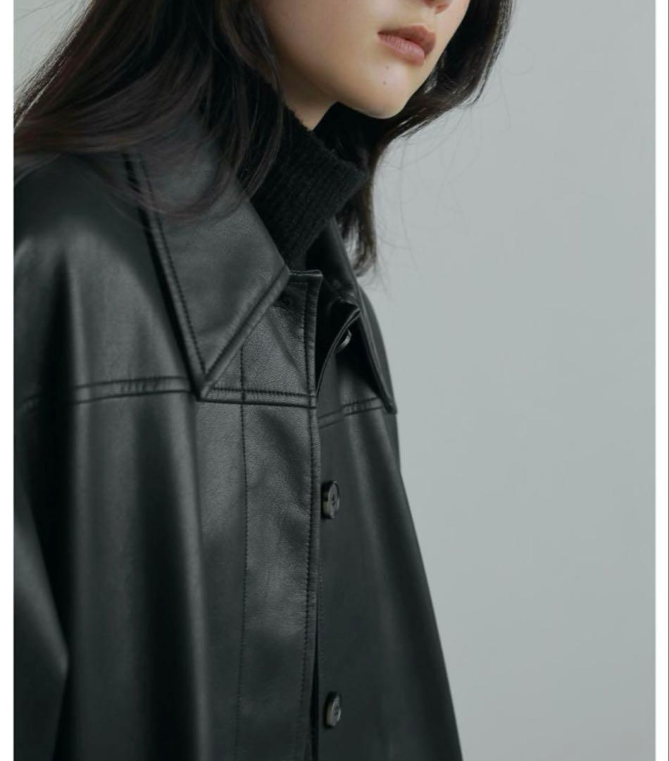 新品未使用 anuke Ecoleather Over Jacketブラック36
