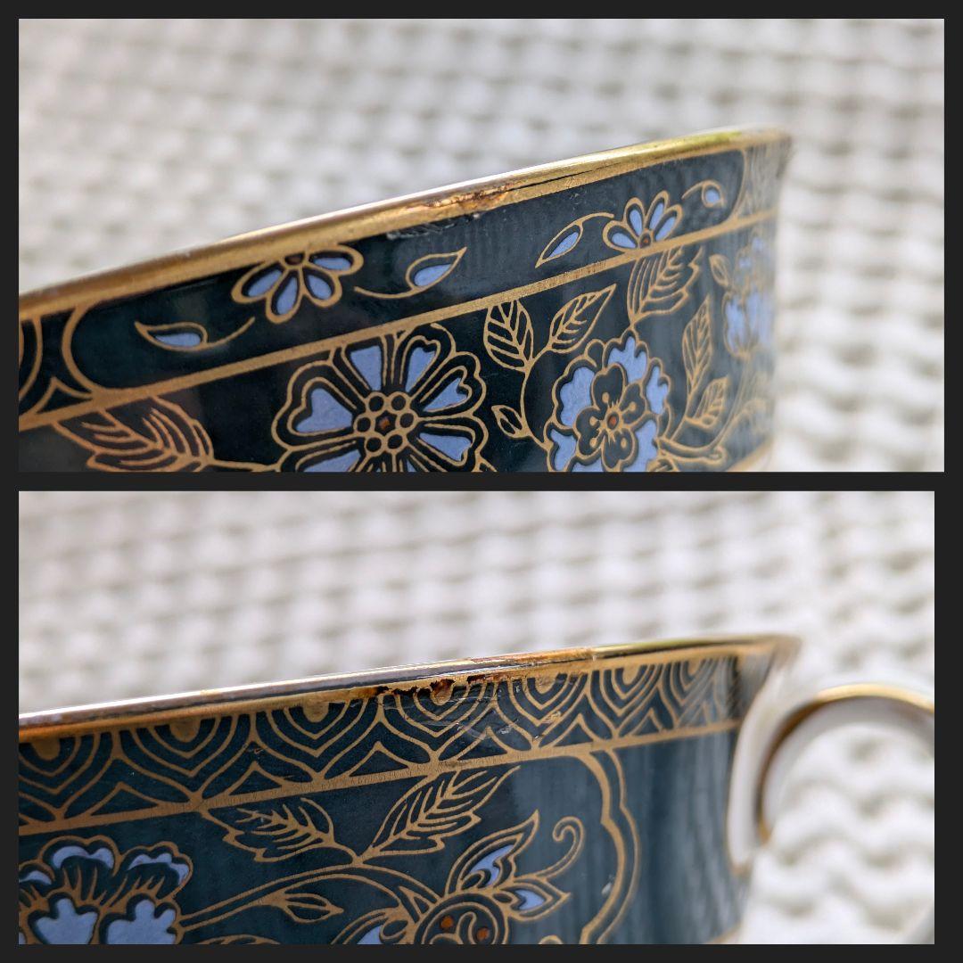 ロイヤルドルトン【カーライル】スープ皿 ダブルハンドルカップ&ソーサー 2客