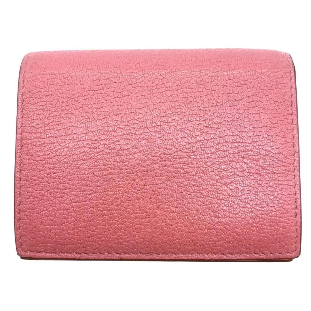 美品◎ ミュウミュウ 折財布 二つ折り マドラスラブ 小銭入れ有り バイカラー