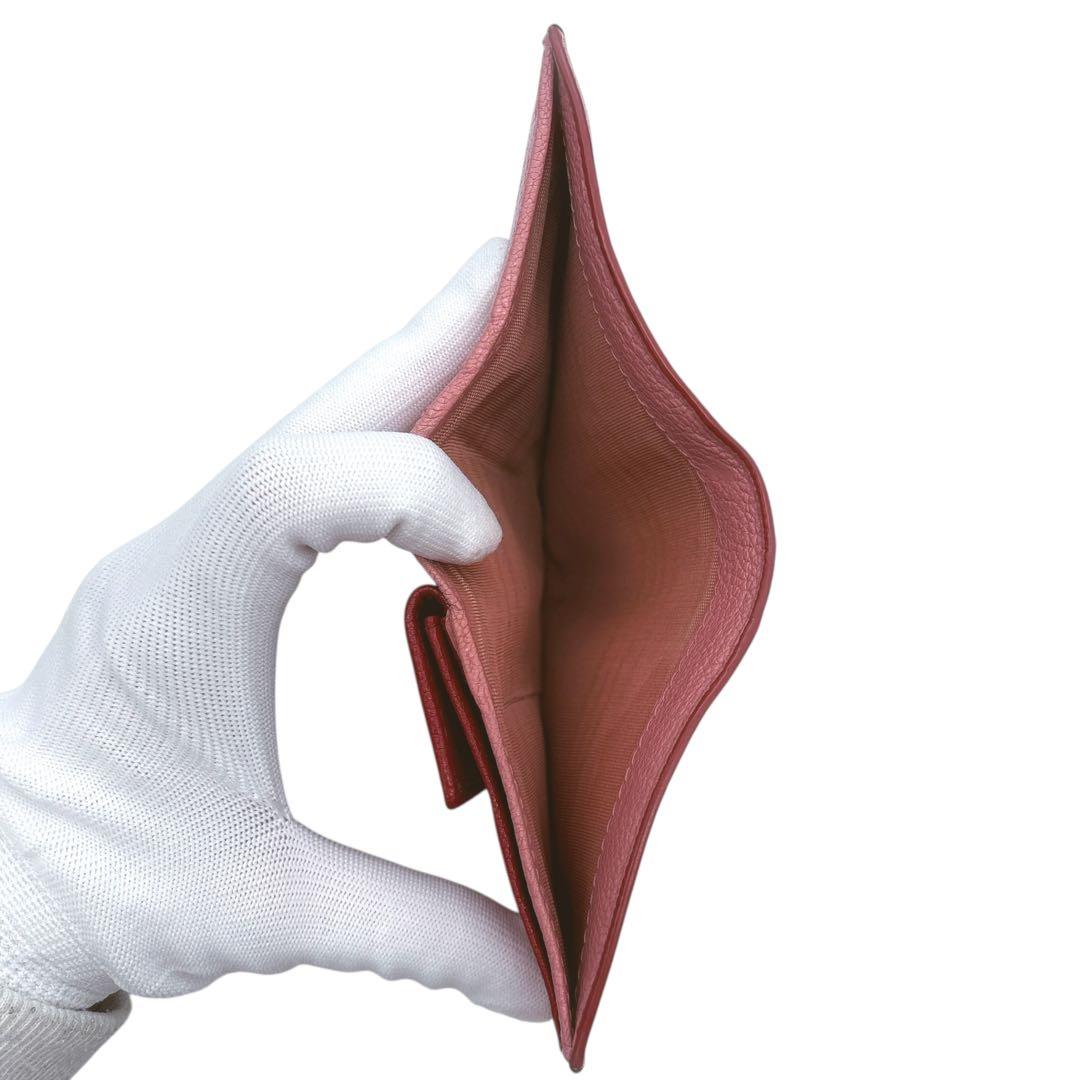 美品◎ ミュウミュウ 折財布 二つ折り マドラスラブ 小銭入れ有り バイカラー