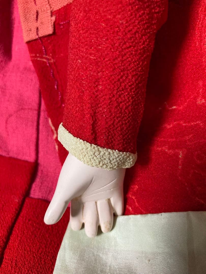 明治期　抱き人形　日本人形　市松人形　42㎝