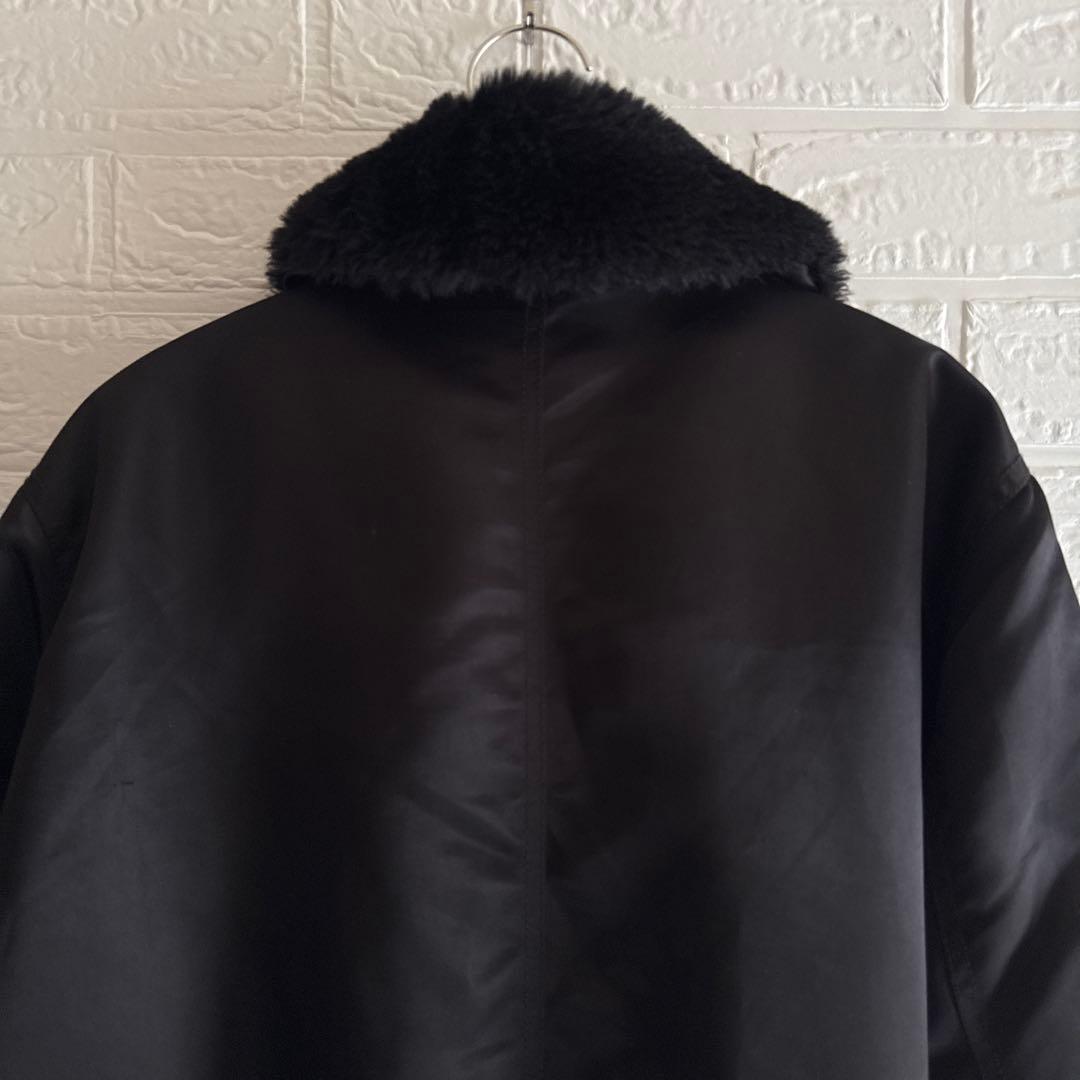GAP【XL相当】B-15 ボア付き MA-1 y2k 黒／フライトジャケット