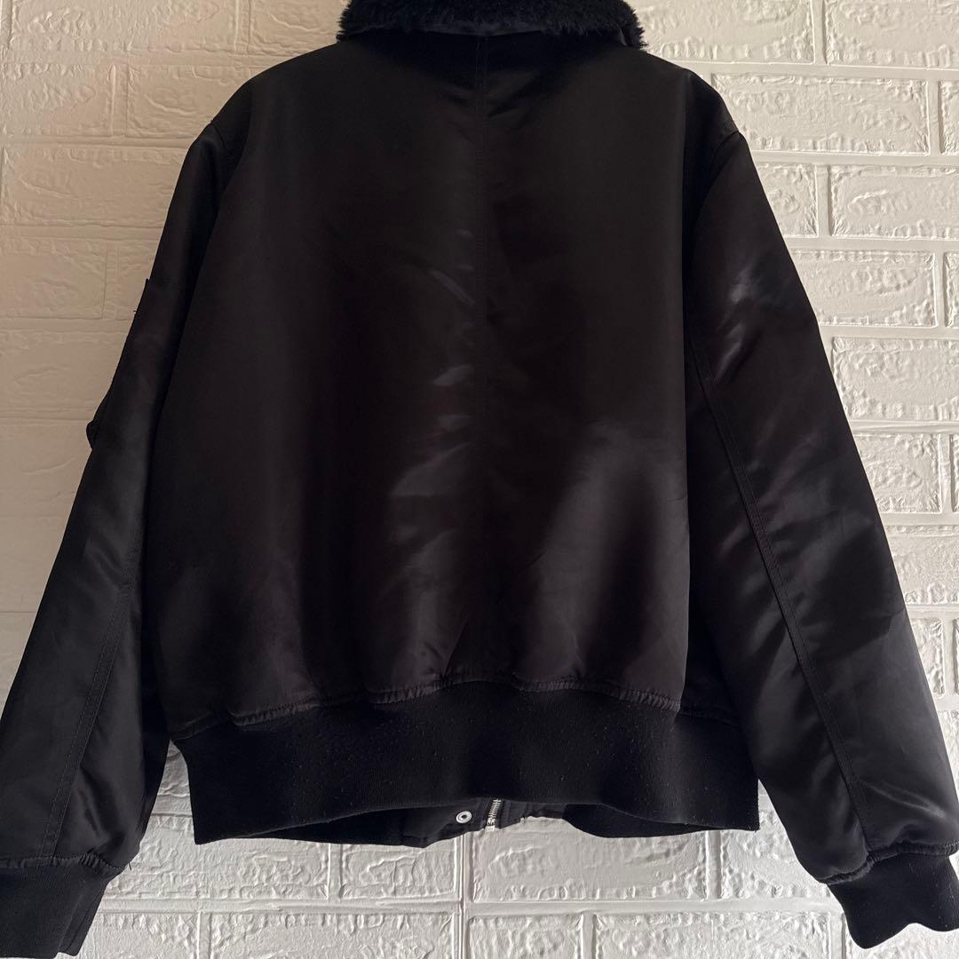 GAP【XL相当】B-15 ボア付き MA-1 y2k 黒／フライトジャケット
