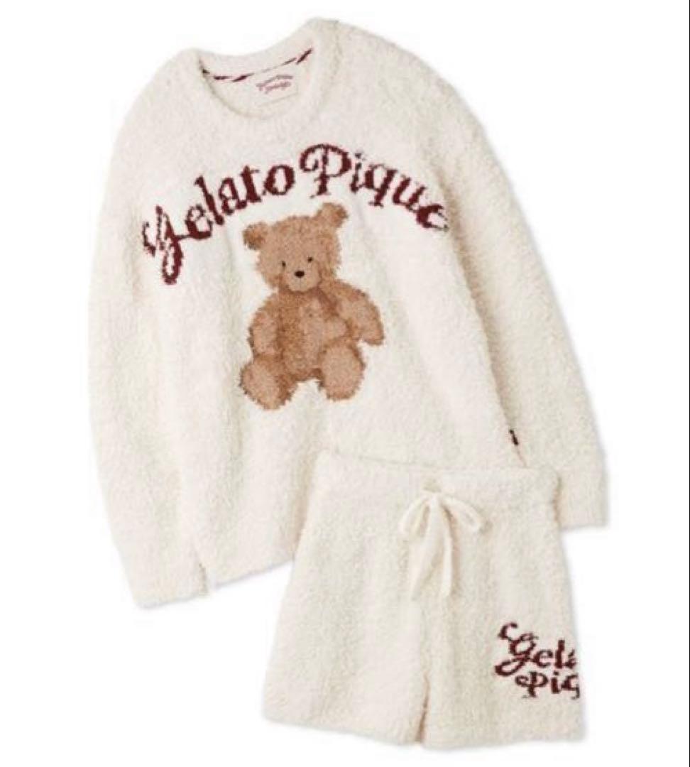 新品♡ジェラートピケ♡ 限定スノーベアジャガードプルオーバー＆ショートパンツ