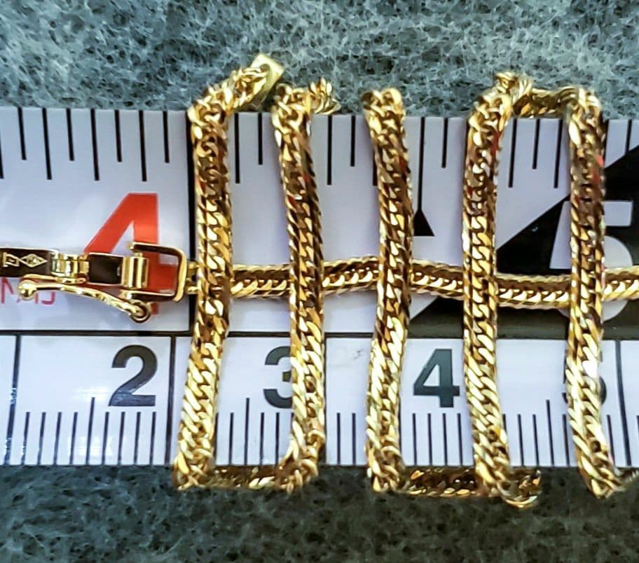 【18金12面トリプル❇ 新品❇】約7,7g 50cm✴喜平ネックレス❕証明書付