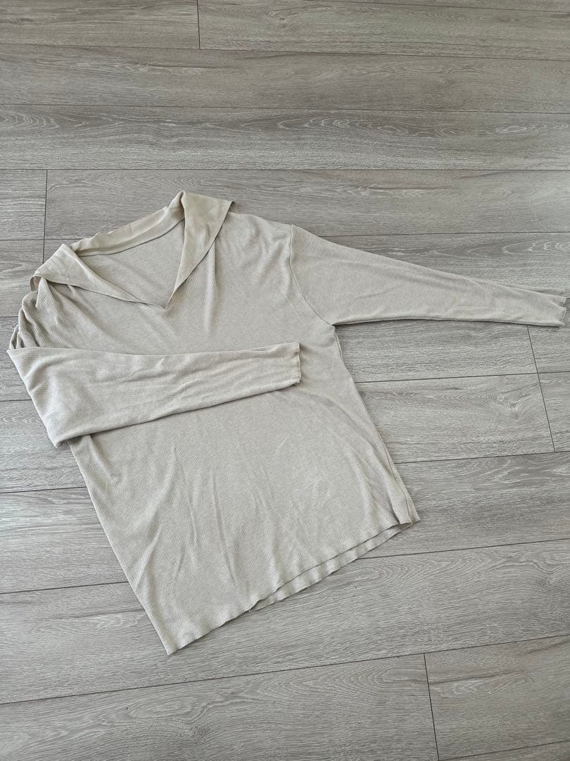 【美品】6(ROKU) RIB×SILK SAILOR COLLAR