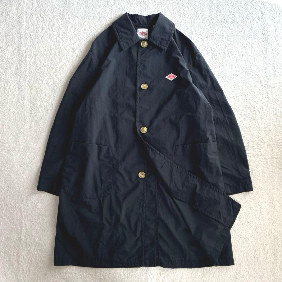 美品 ダントン Bshop ナイロンタフタ ステンカラーコート 撥水 レディース