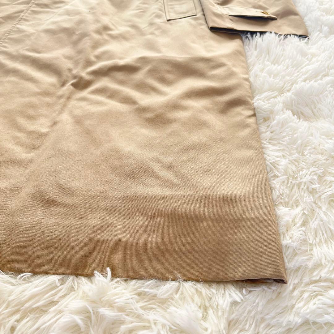 美品　英国製　バーバリー　ステンカラーコート　ベージュ　ライナー付　ノバチェック