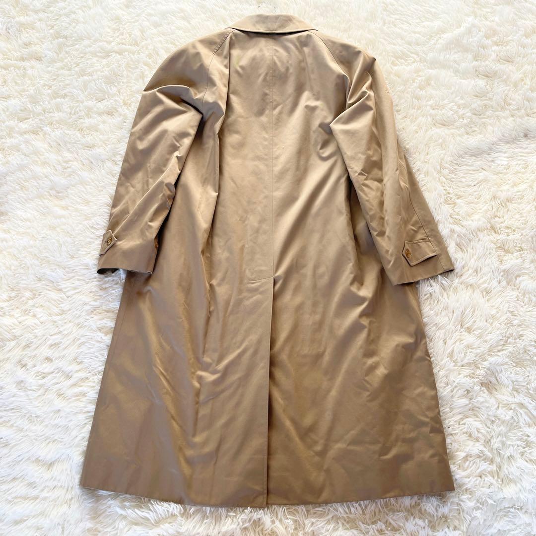 美品　英国製　バーバリー　ステンカラーコート　ベージュ　ライナー付　ノバチェック