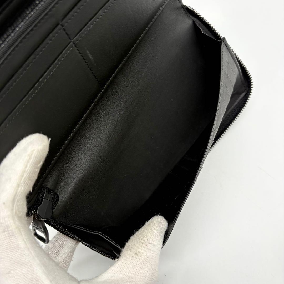 【極美品 IC搭載】ルイヴィトン トリヨン ジッピー ウォレット 長財布 黒