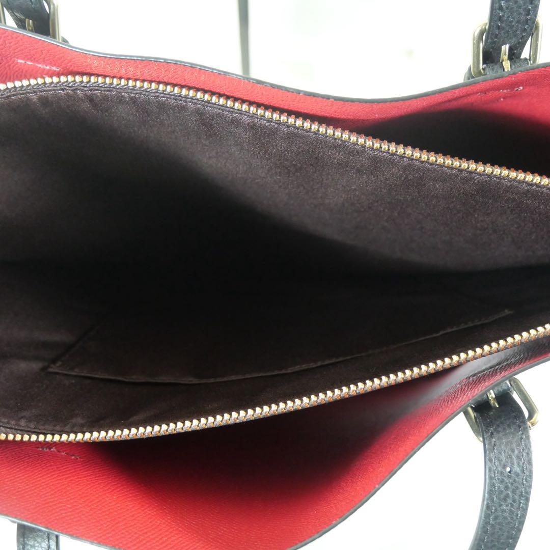 未使用　COACH ブラック レザートートバッグ
