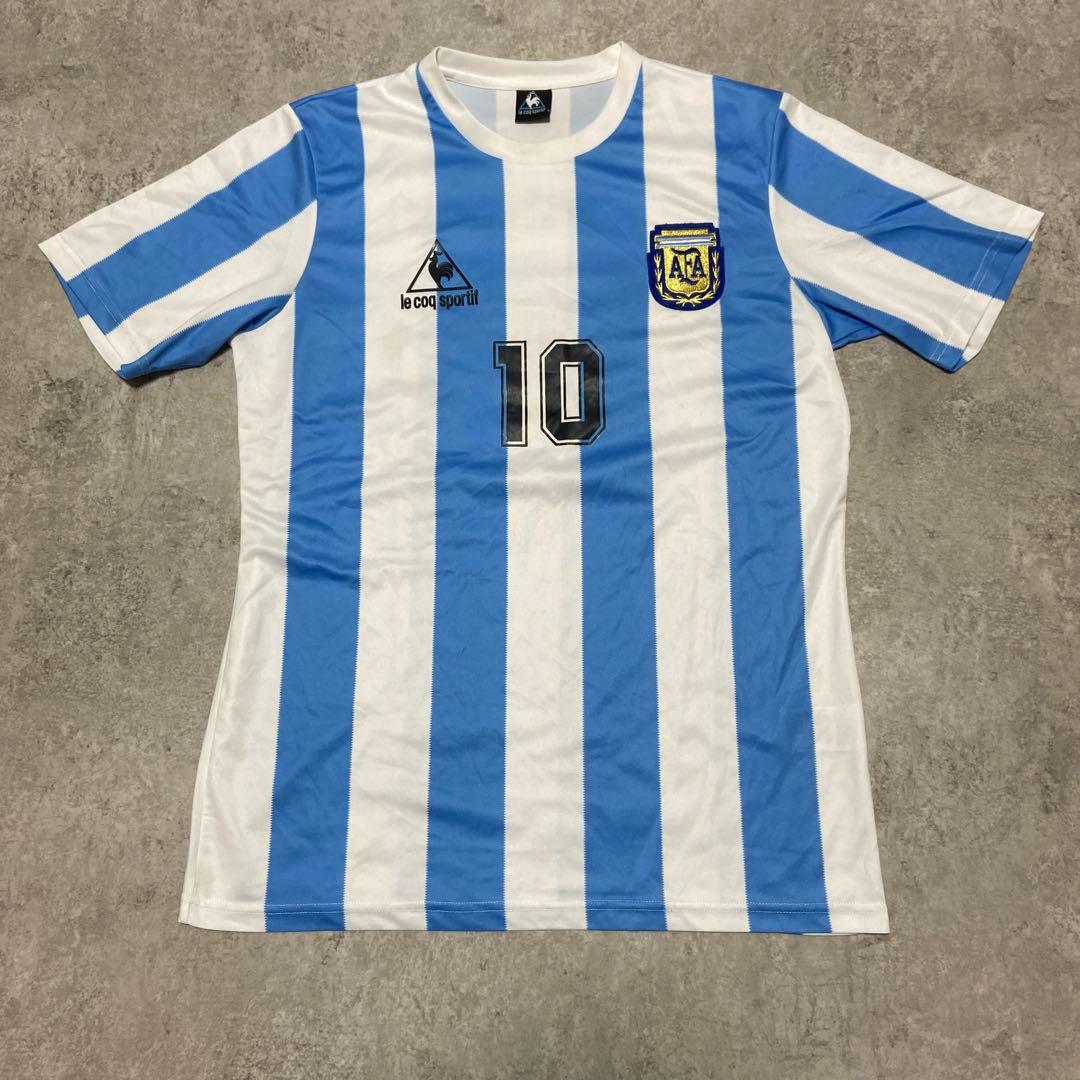 ルコック アルゼンチン代表 マラドーナ ユニフォーム ゲームシャツ 2XL
