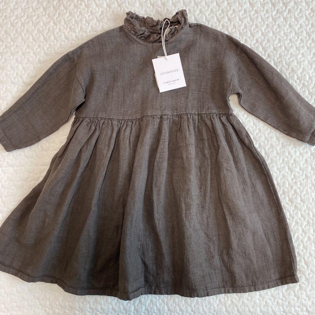 新品未使用　yellowpelota リネンワンピース　4y