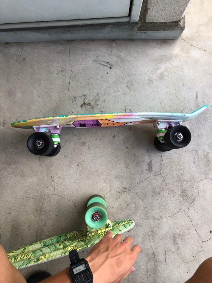 アイスクリームコーン猫イラストスケートボード