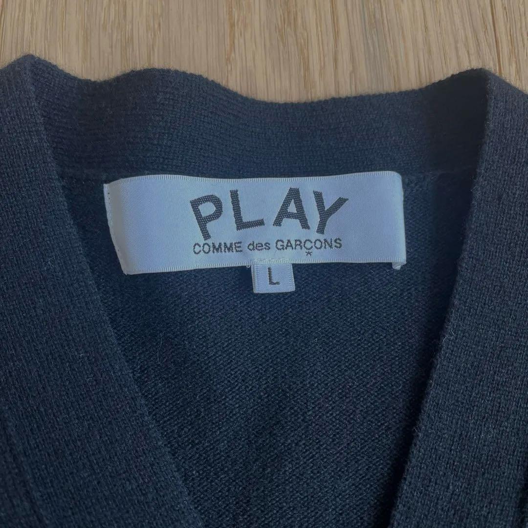 AM　PLAY COMME des GARÇONS ブラック カーディガン