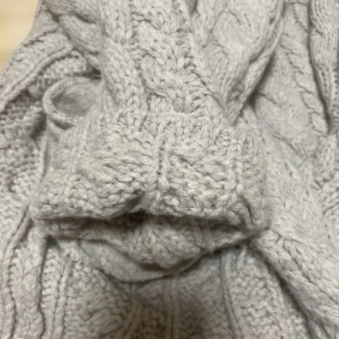 ZARA ケーブルニット　コート　カーディガン　ストール