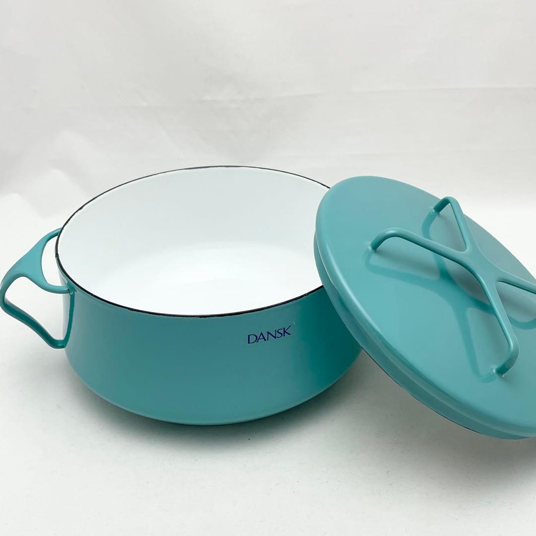 DANSK ダンスク コベンスタイル ホーロー両手鍋 18cm ターコイズ