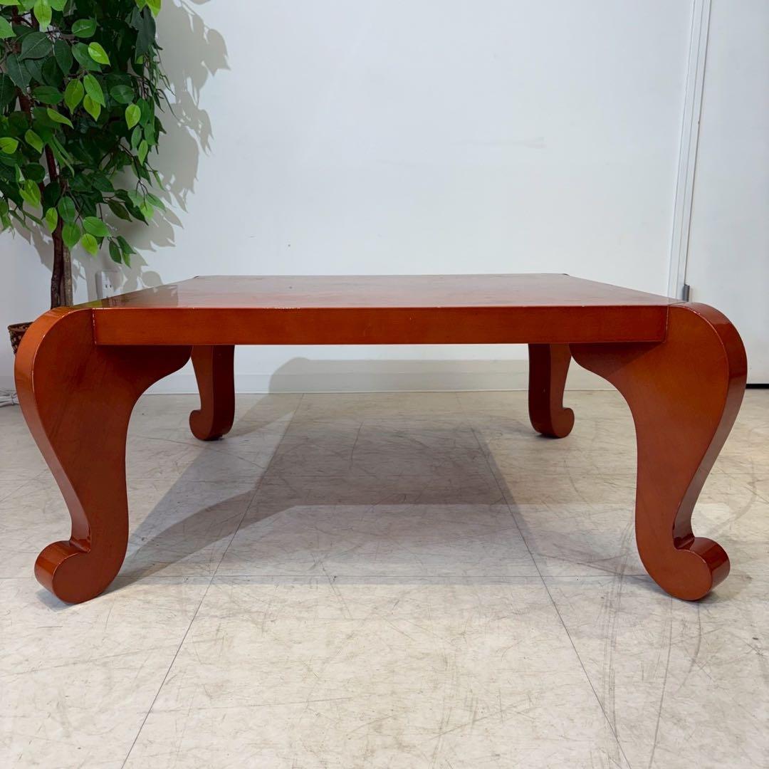 ローテーブル　センターテーブル　猫足　昭和レトロ　木製