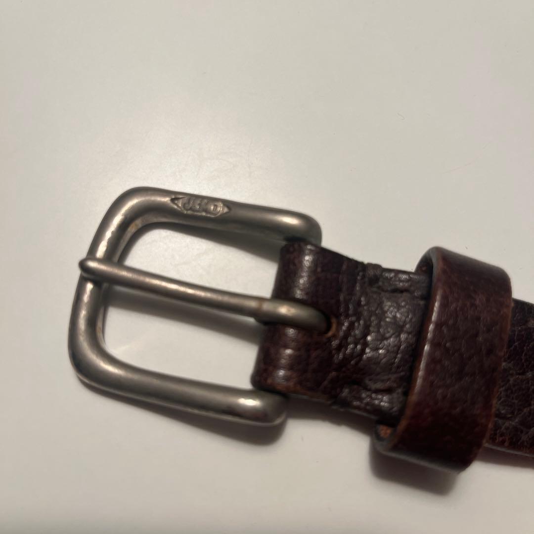 J&M DAVIDSON スタッズベルト茶