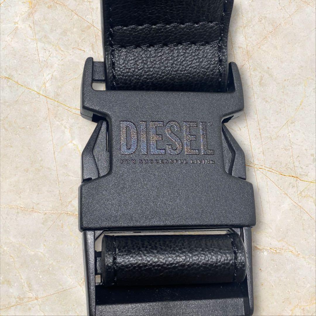 DIESEL ボディバッグ Dロゴエンボス ディーゼル ショルダー ブラック
