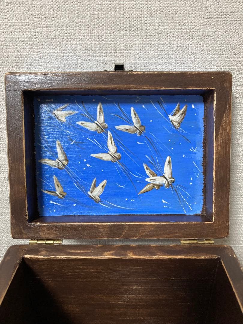 ロシア雑貨☆『霧の中のハリネズミ』木製収納box 小物入れ マトリョーシカ