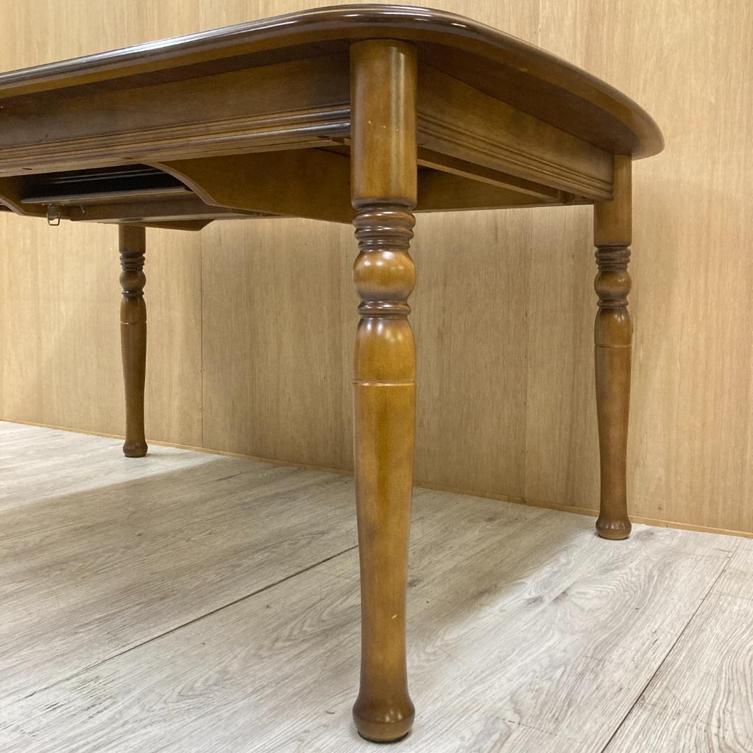 【カリモク】コロニアル　伸縮　ダイニングテーブル　エクステンション　食卓