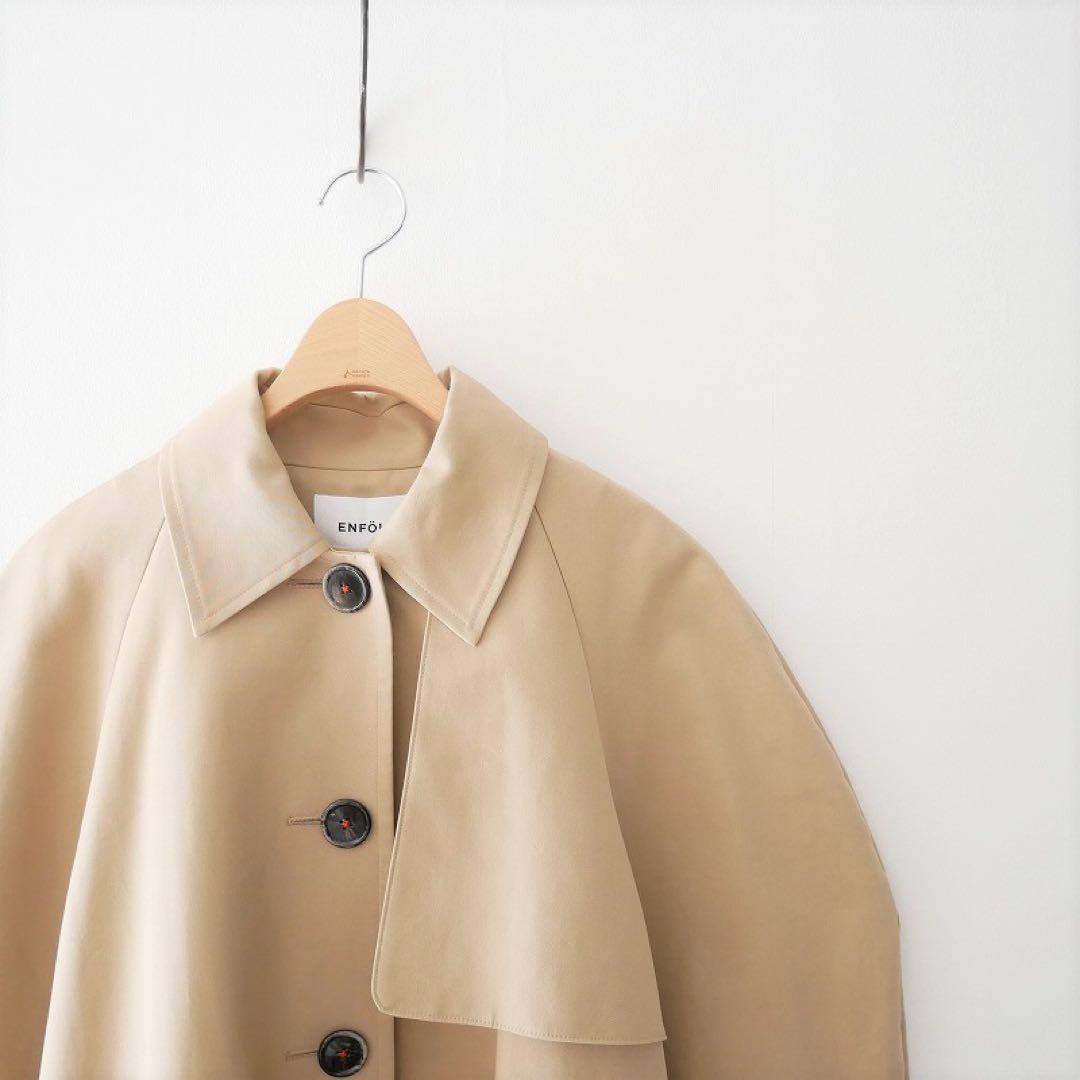 ジャケット・アウター 23SS ENFOLD SOUTIEN-COLLAR TRENCH COAT