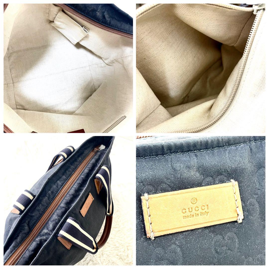 グッチ　GUCCI トートバッグ　ナイロン　レザー　 131230 レディース