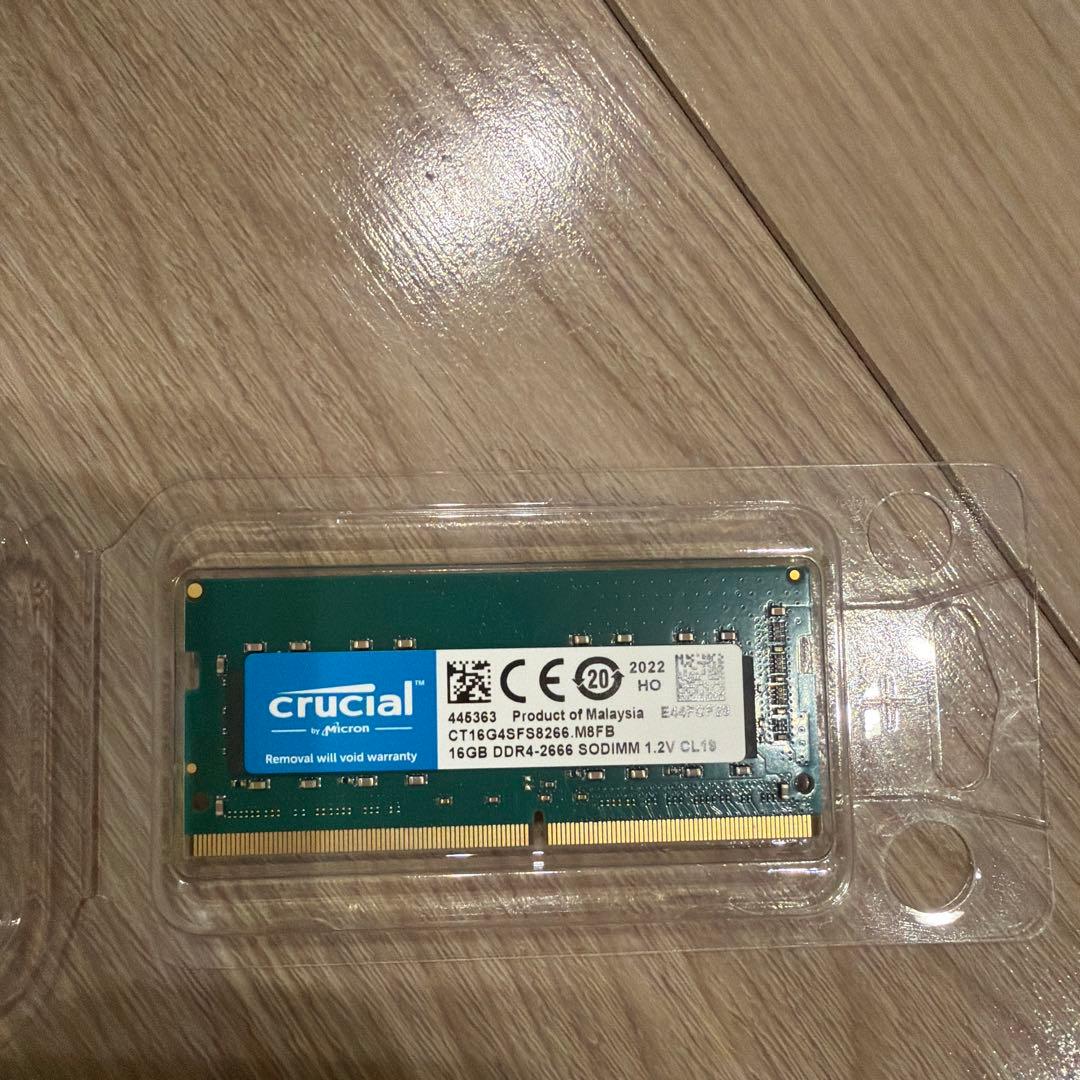 h*e様 美品　Crucial DDR4 SO-DIMM 2666MHz 16G
