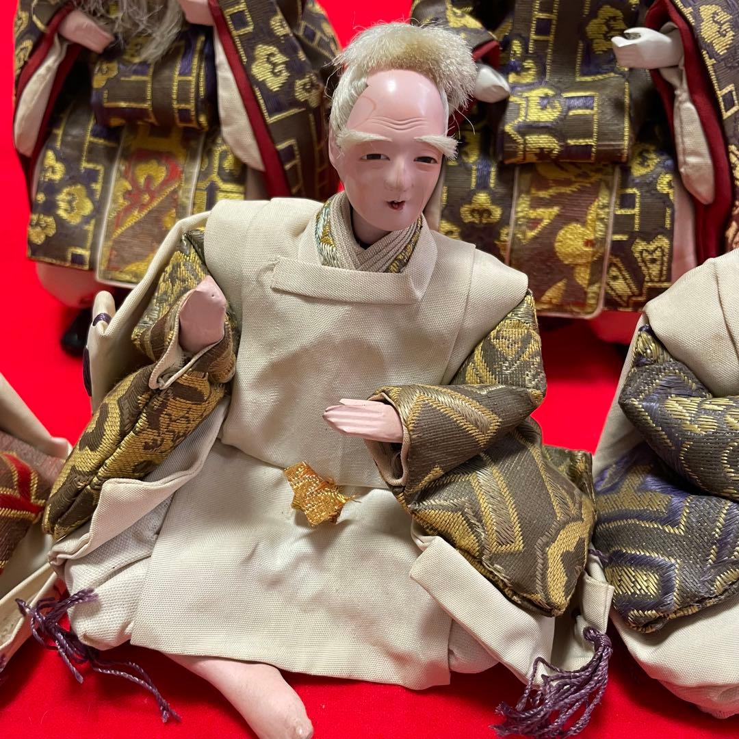 伝統的な人形 5体セット アンティーク レトロ 人形 伝統工芸品 ドール 骨董品