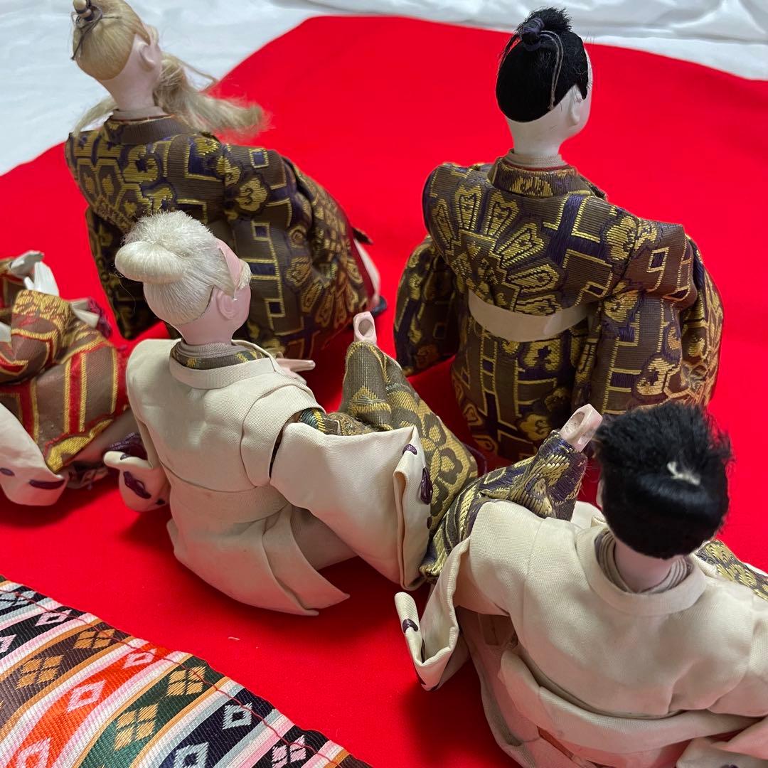 伝統的な人形 5体セット アンティーク レトロ 人形 伝統工芸品 ドール 骨董品
