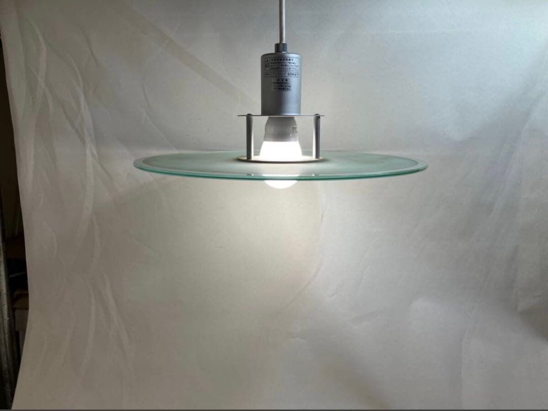 【絶版・中古】無印良品 MUJI ガラス アルミ ペンダントライト