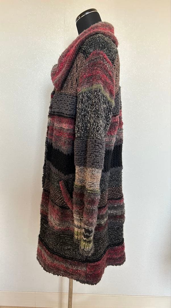 FUGAFUGA マルチカラーニットロングコート