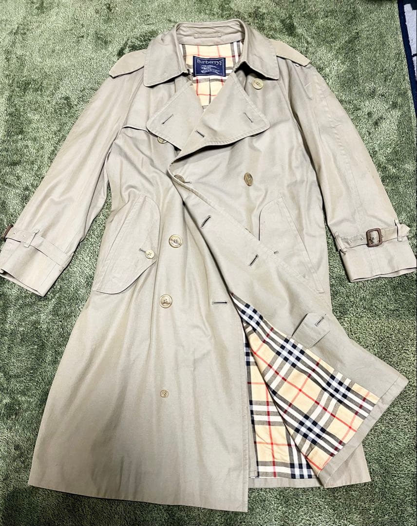 80s バーバリー　トレンチコート　Burberry's 玉虫ベージュ　三陽商会