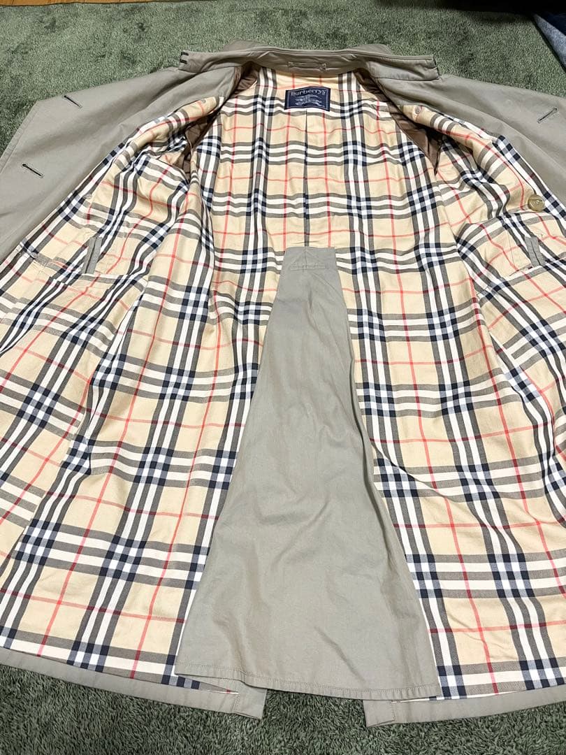 80s バーバリー　トレンチコート　Burberry's 玉虫ベージュ　三陽商会
