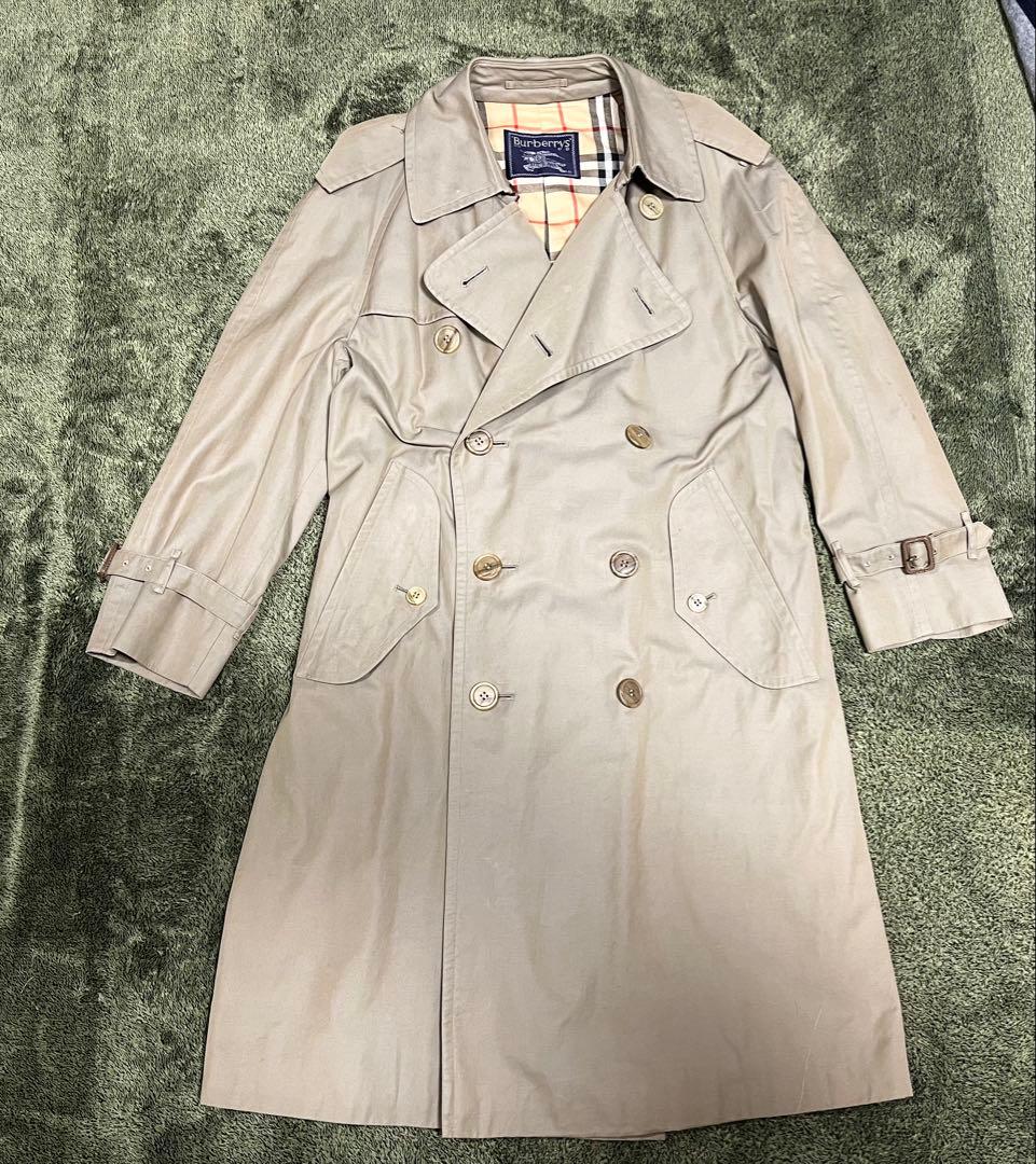 80s バーバリー　トレンチコート　Burberry's 玉虫ベージュ　三陽商会