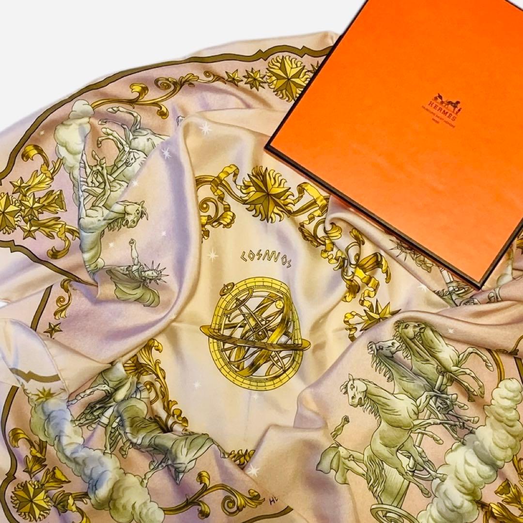 【良品】HERMES カレ90 COSMOS（コスモス）宇宙観　クリーニング済み