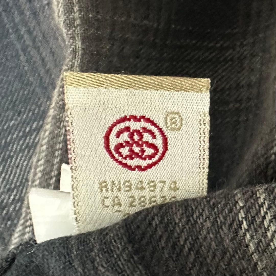 【STUSSY×BIG JOHN 】シャドー オンブレ チェックシャツ L