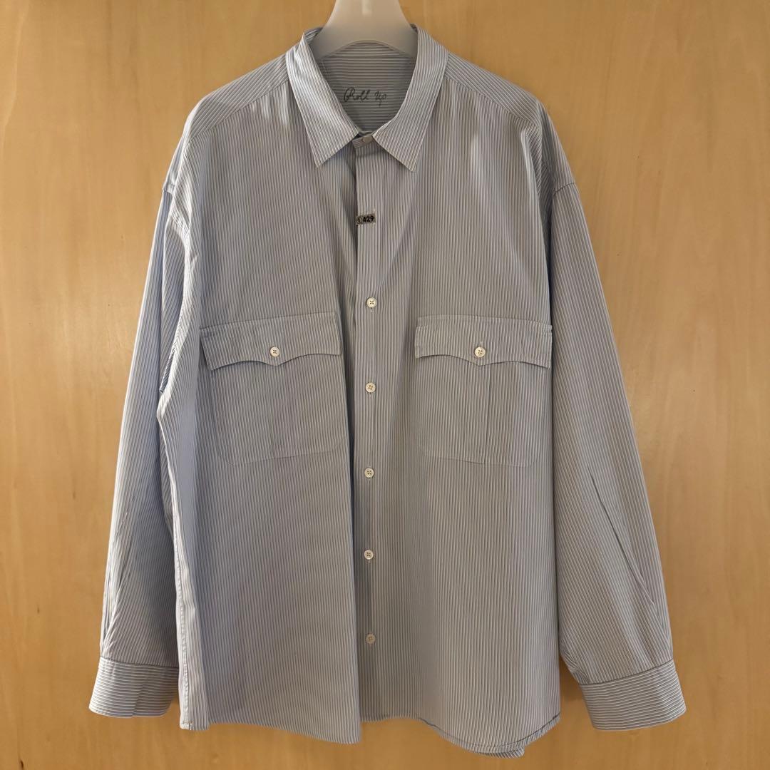 トップス Porter Classic ROLL UP STRIPE SHIRT