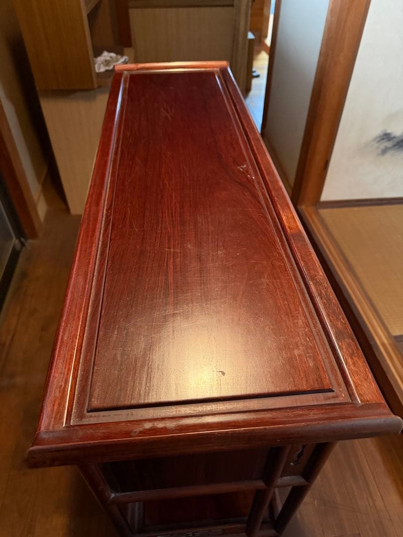 紫檀の茶箪笥茶道具タンス