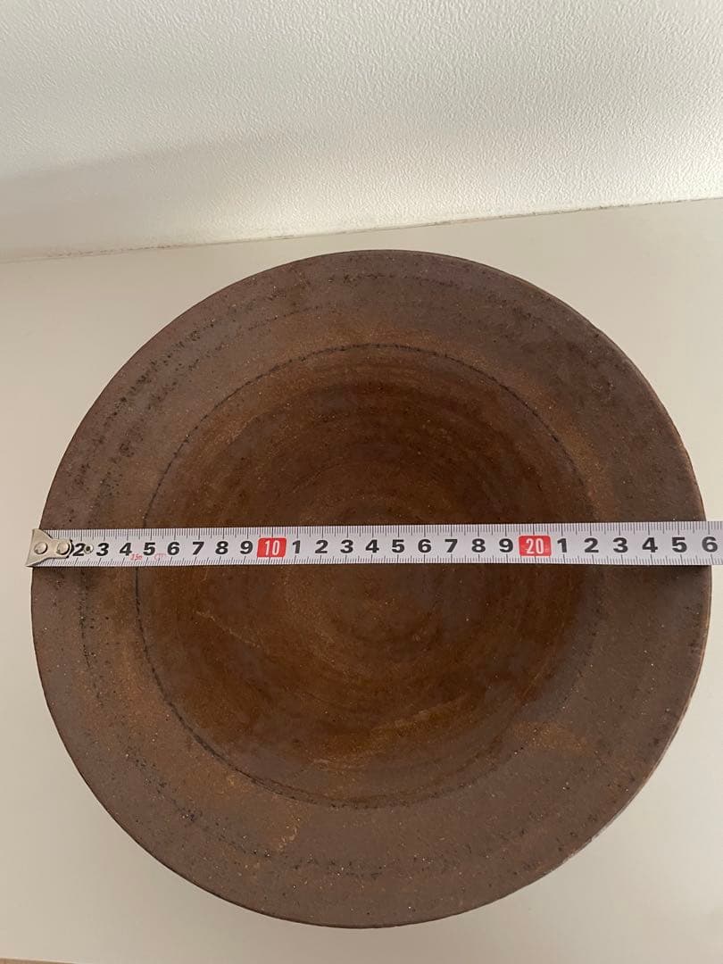 二階堂明弘 焼き締め8.5寸 リム大鉢